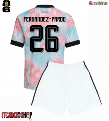 Belgio Matias Fernandez-Pardo #26 Seconda Maglia Bambino Mondiali 2026 Manica Corta (+ Pantaloni corti)